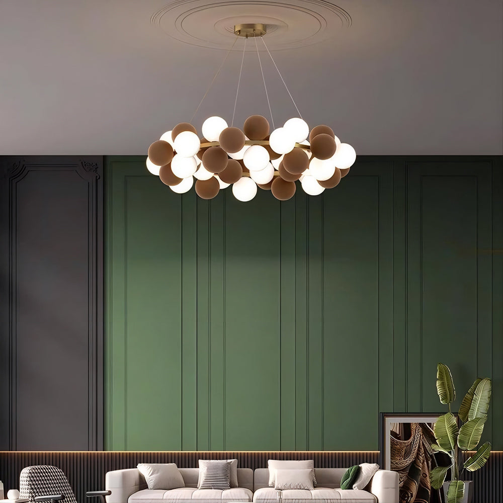 LATTE Ring Chandelier by Lampadom - side view