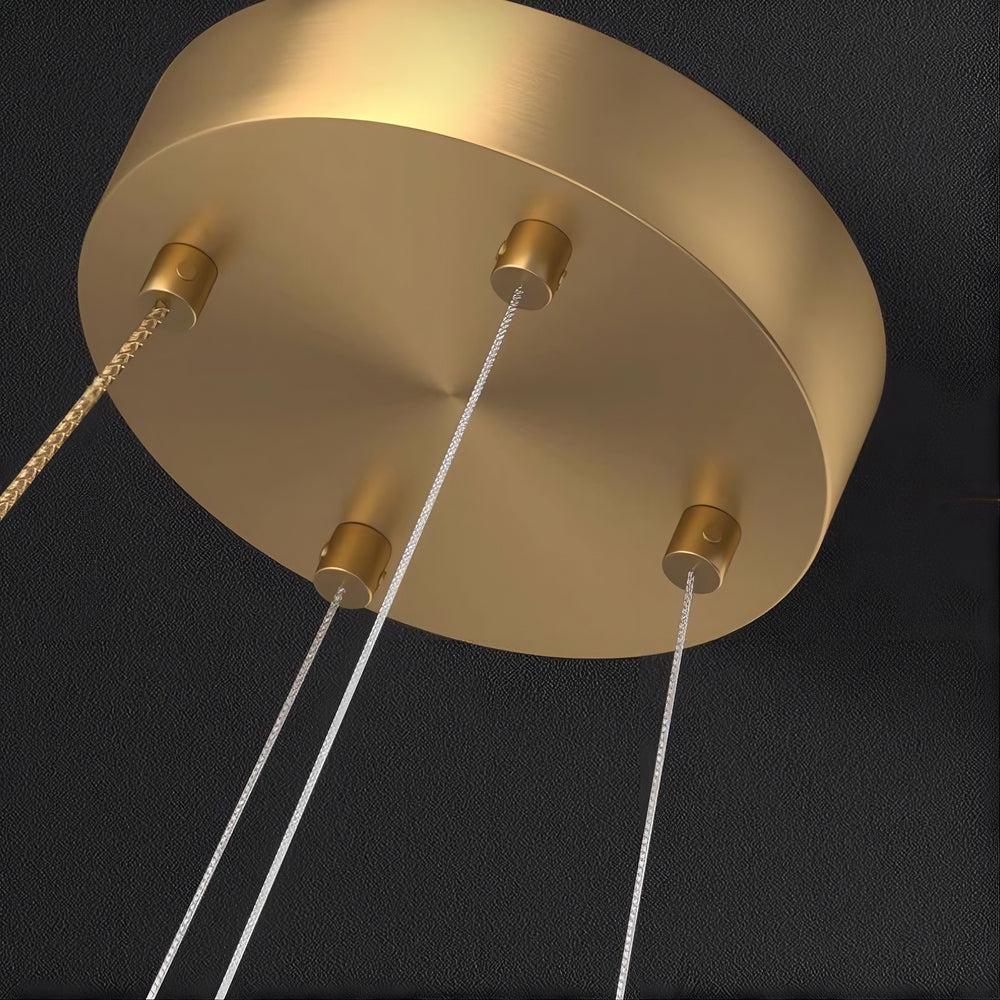 LATTE Ring Chandelier by Lampadom - top view