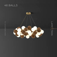 LATTE Ring Chandelier by Lampadom - angle view