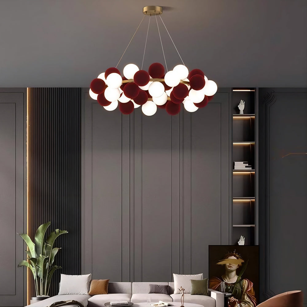 LATTE Ring Chandelier by Lampadom - scale reference