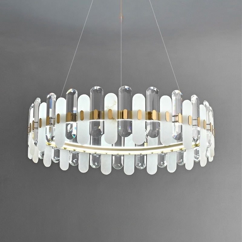 LAUGE Chandelier by Lampadom - side view