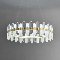 LAUGE Chandelier by Lampadom - side view