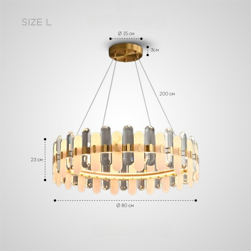 LAUGE Chandelier by Lampadom - top view