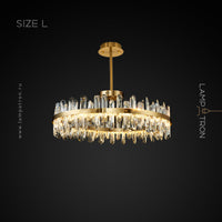 LAURENT B Chandelier by Lampadom - side view