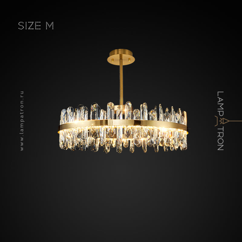 LAURENT B Chandelier by Lampadom - angle view