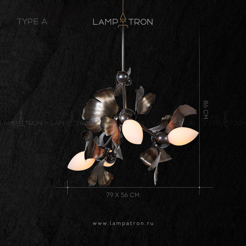 LAVRA Chandelier by Lampadom - angle view