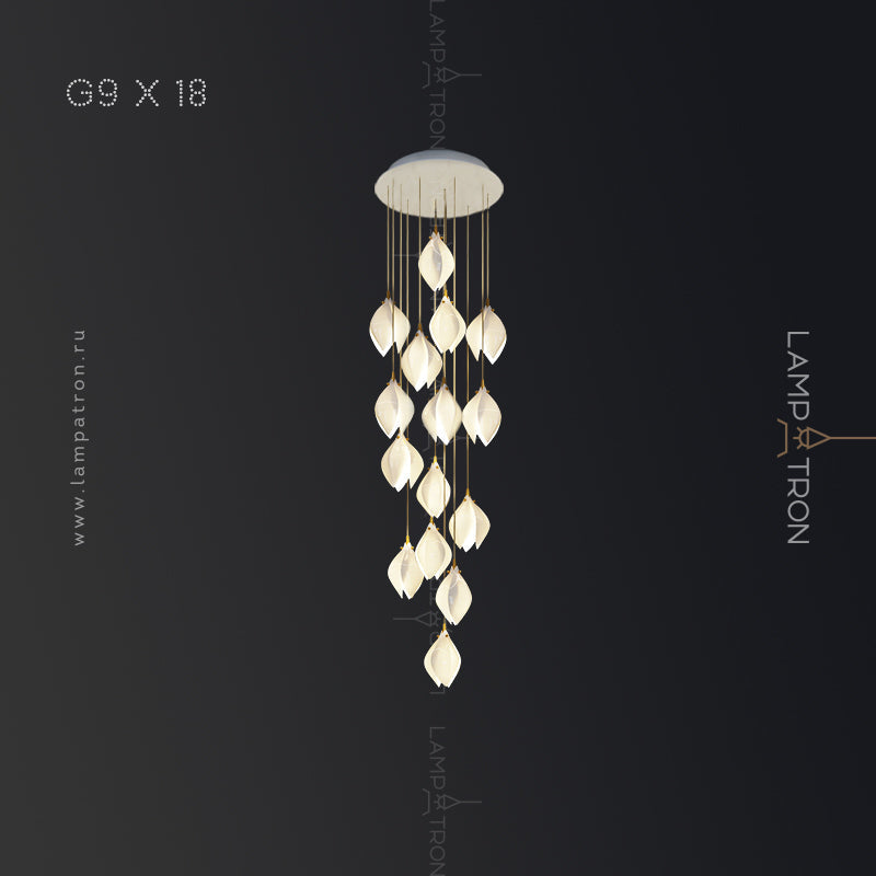 LEA MORE Cascade Light by Lampadom - angle view