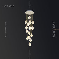 LEA MORE Cascade Light by Lampadom - angle view