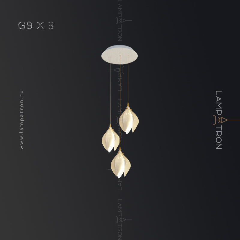 LEA MORE Cascade Light by Lampadom - scale reference