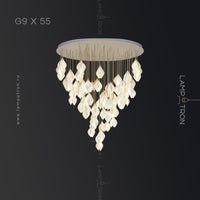 LEA MORE Cascade Light by Lampadom - scale reference