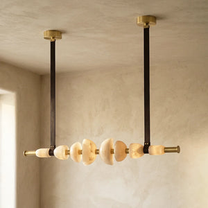 Leder Alabaster Chandelier by Lampadom