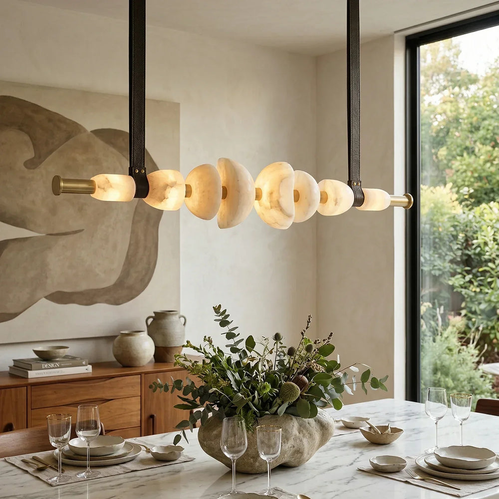 Leder Alabaster Chandelier