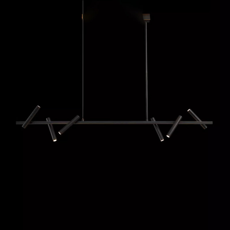 LEEDS Linear Chandelier by Lampadom - side view