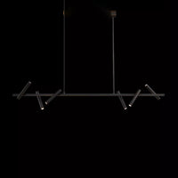 LEEDS Linear Chandelier by Lampadom - side view