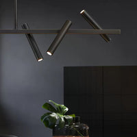 LEEDS Linear Chandelier by Lampadom - side view