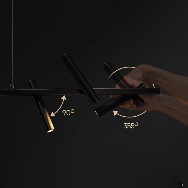 LEEDS Linear Chandelier by Lampadom - detail view
