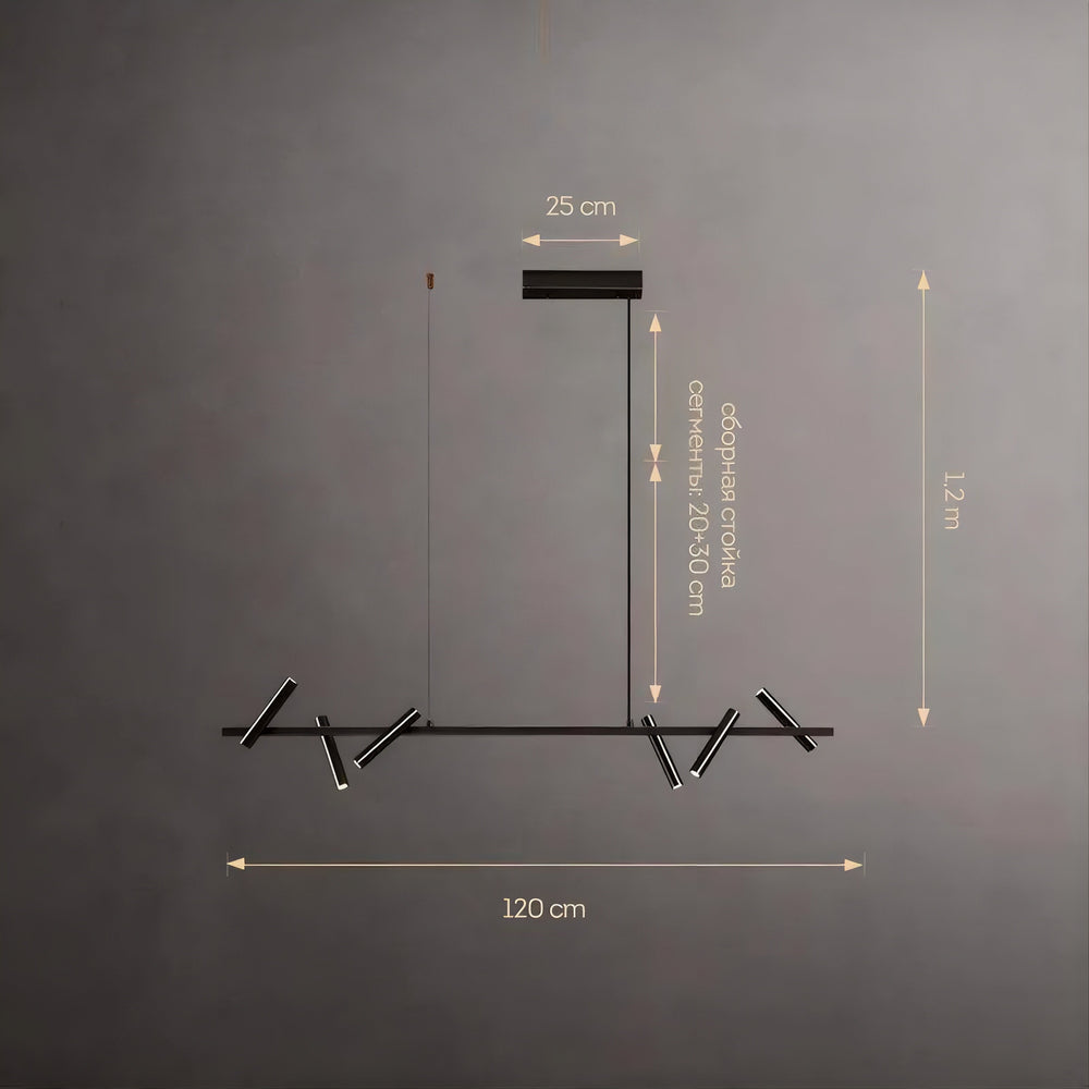 LEEDS Linear Chandelier by Lampadom - ambient shot