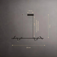 LEEDS Linear Chandelier by Lampadom - ambient shot