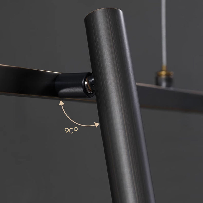LEEDS Linear Chandelier by Lampadom - close-up