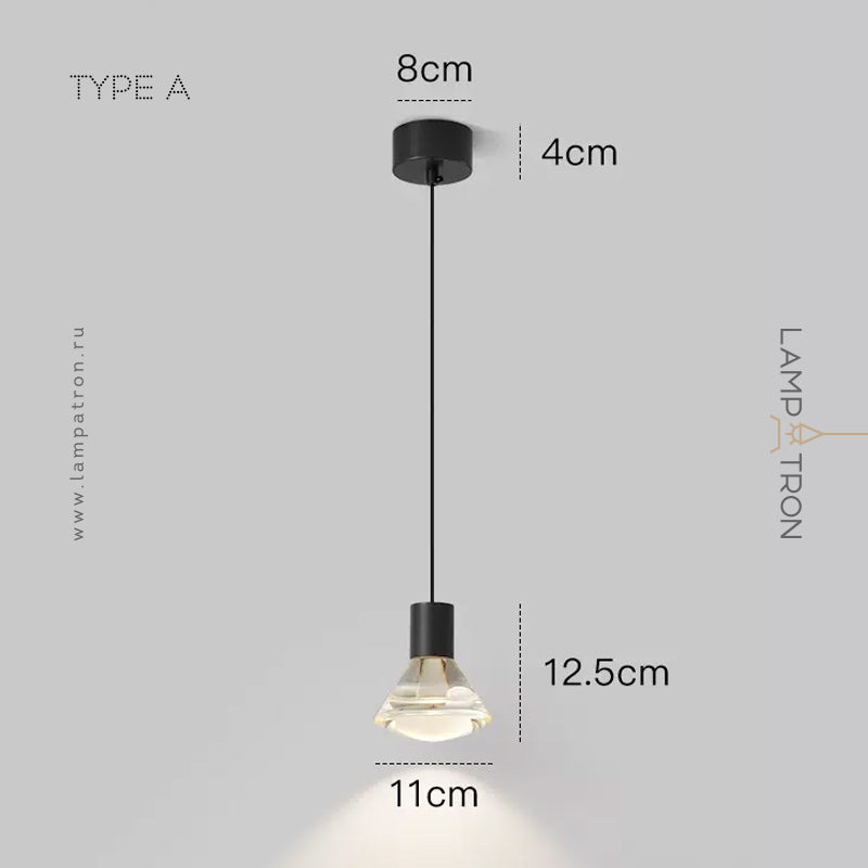 LEIF Pendant by Lampadom - angle view