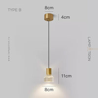 LEIF Pendant by Lampadom - side view