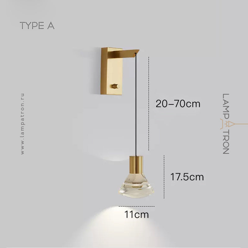 LEIF Wall Light by Lampadom - top view