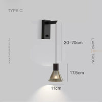 LEIF Wall Light by Lampadom - scale reference