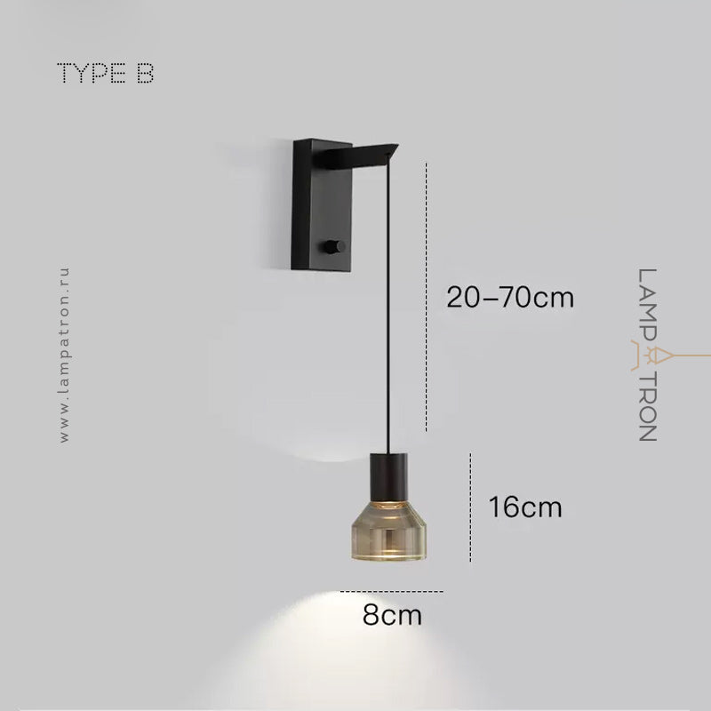 LEIF Wall Light by Lampadom - close-up