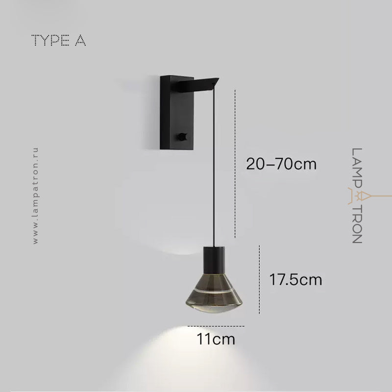 LEIF Wall Light by Lampadom - angle view