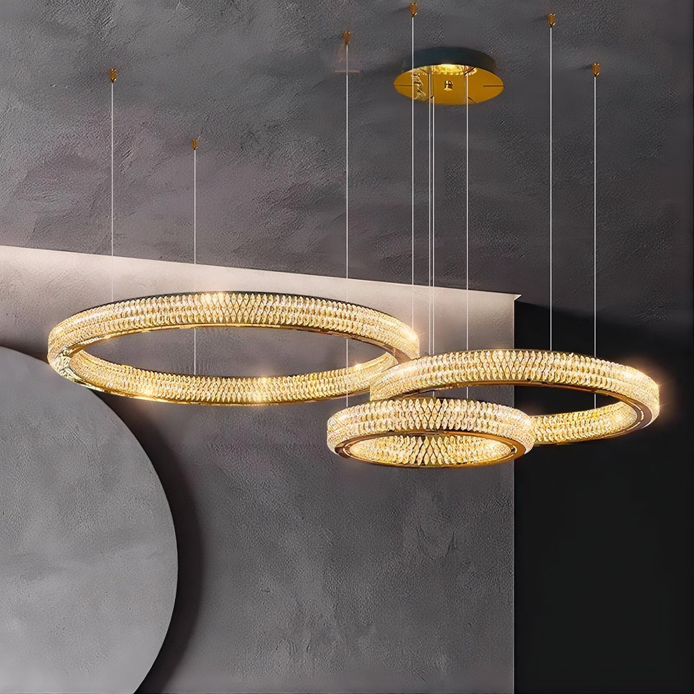 LENNOX Ring Chandelier by Lampadom - side view