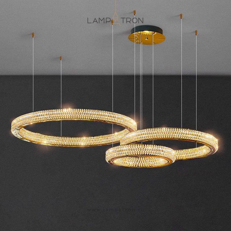 LENNOX Ring Chandelier by Lampadom - angle view