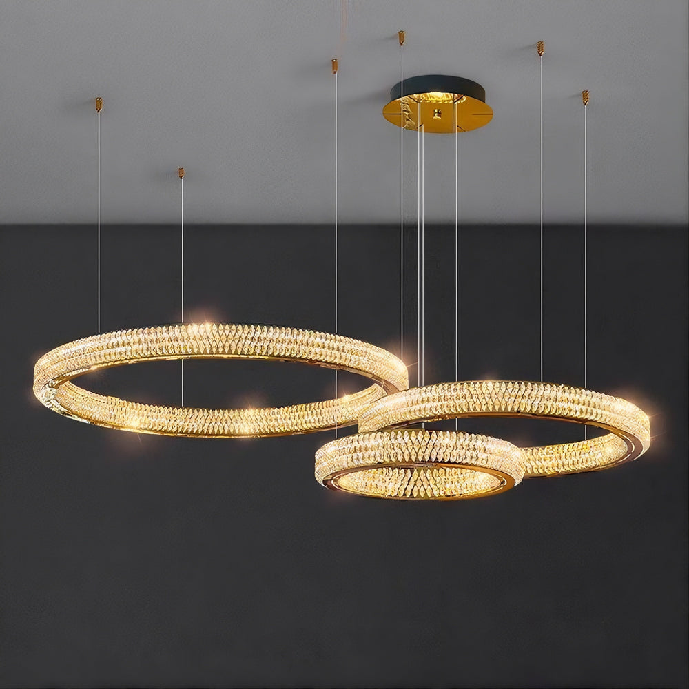 LENNOX Ring Chandelier by Lampadom - close-up