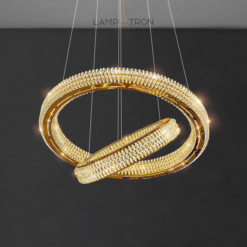 LENNOX Ring Chandelier by Lampadom - top view