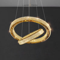 LENNOX Ring Chandelier by Lampadom - top view
