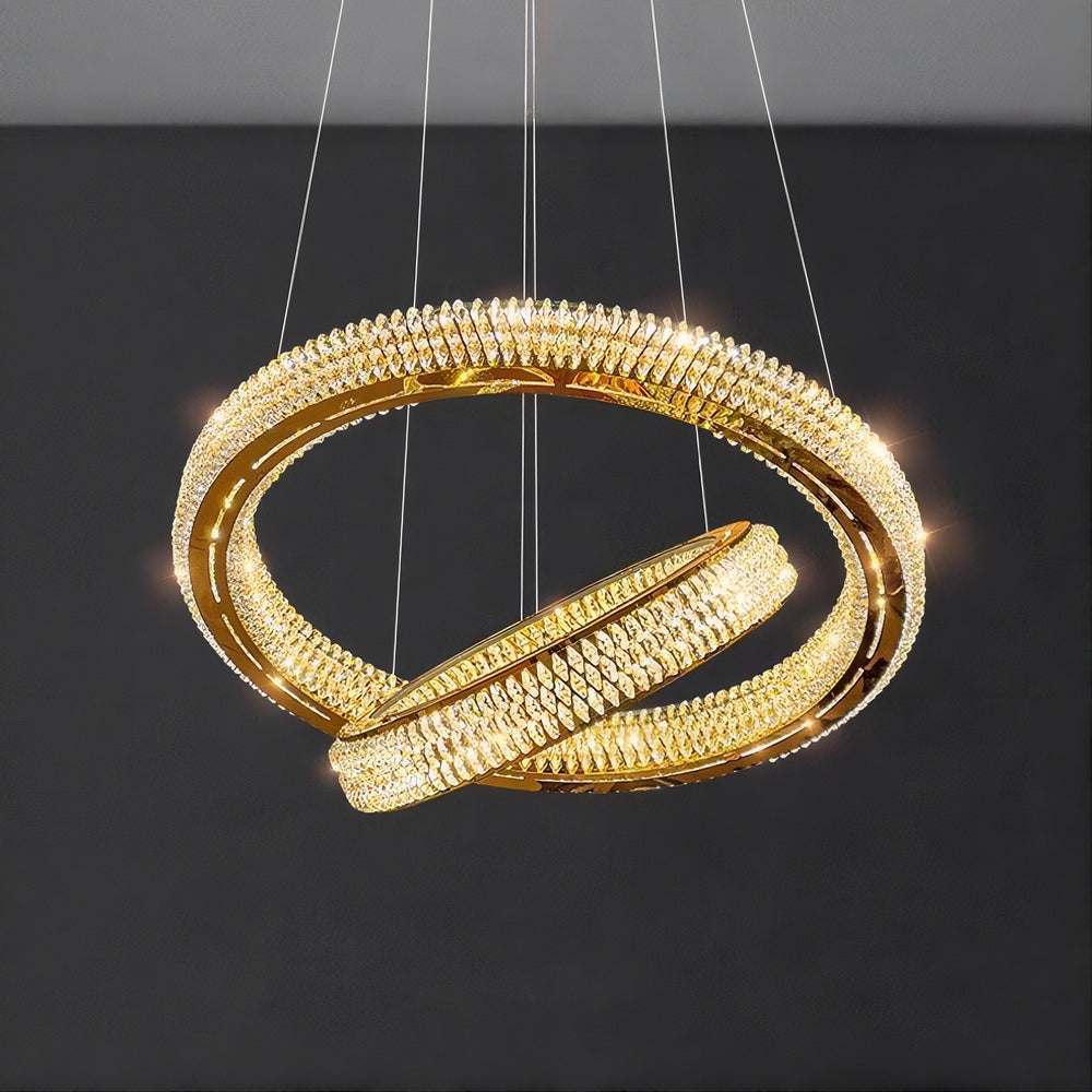 LENNOX Ring Chandelier by Lampadom - side view