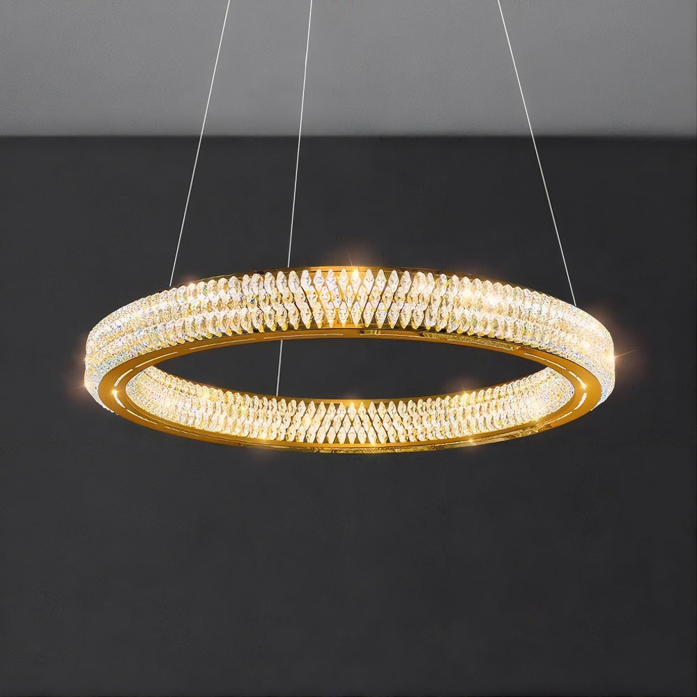 LENNOX Ring Chandelier by Lampadom - angle view