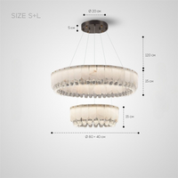 LIDVALD B Chandelier by Lampadom - top view