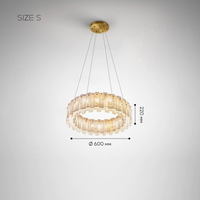LIDVALD B Chandelier by Lampadom - close-up