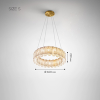 LIDVALD R Chandelier by Lampadom - scale reference
