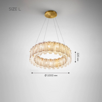 LIDVALD B Chandelier by Lampadom - scale reference