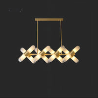 LIESEL Linear Chandelier by Lampadom - close-up