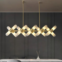 LIESEL Linear Chandelier by Lampadom - detail view