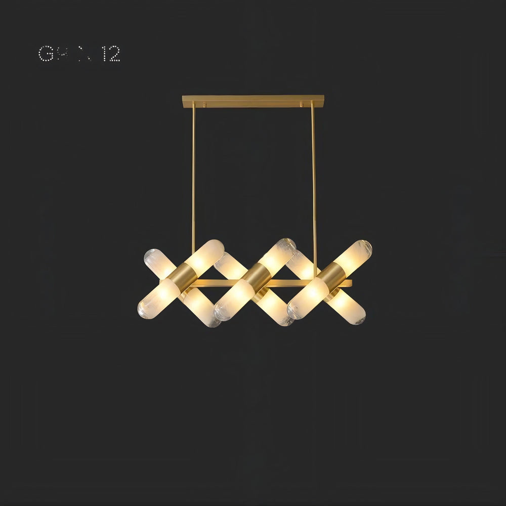 LIESEL Linear Chandelier by Lampadom - scale reference