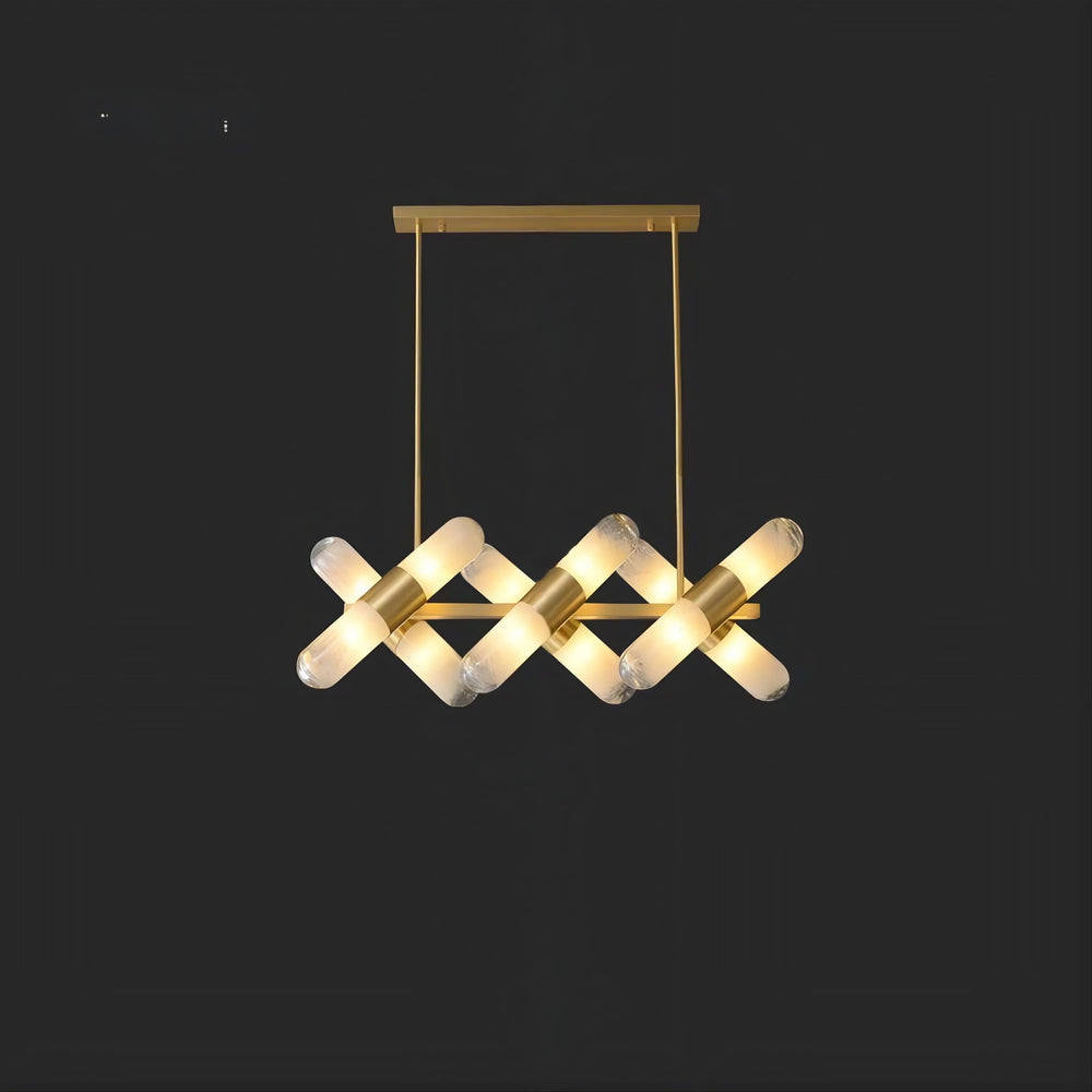 LIESEL Linear Chandelier by Lampadom - top view