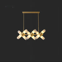 LIESEL Linear Chandelier by Lampadom - side view