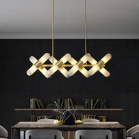 LIESEL Linear Chandelier by Lampadom - scale reference