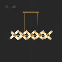 LIESEL Linear Chandelier by Lampadom - top view