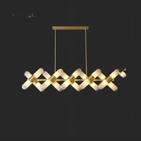 LIESEL Linear Chandelier by Lampadom - detail view