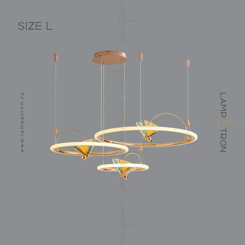 AMELIS RING Ring Chandelier by Lampadom - angle view