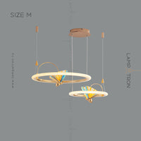 AMELIS RING Ring Chandelier by Lampadom - top view